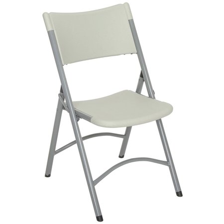 GLOBAL INDUSTRIAL Blow Molded Resin Folding Chair, Gray B449364